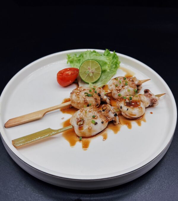 Brochettes de calamar